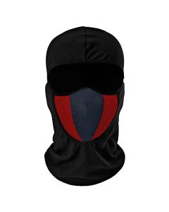 Allextreme Full Face Mask Anti Pollution Sun Protection Warmer Riding Balaclava with Air Filter Mesh for Biking Cycling (Black & Red)