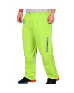 Allextreme Riding Pant Rain Cover PU Coated Polyester Fabric Waterproof Biker Rainwear for Men's Rider Protection Raincoat (XL, Neon Green)