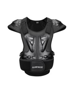AllExtreme ARBA004 Chest Spine Protector Body Armor Vest Protective Gear for Motocross Dirt Bike Skiing and Snowboarding (Black, Size - M)