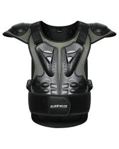AllExtreme ARBA003 Chest Spine Protector Body Armor Vest Protective Gear for Motocross Dirt Bike Skiing and Snowboarding (Green, Size - L)