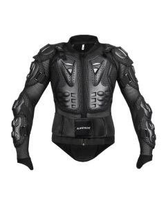 AllExtreme ARBA001 Full Body Armor Jacket Spine Chest Protection Gear Motocross Protector for Motorcycling Biking Riding - (Black, Size - XXL)