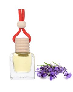 Allextreme Hanging Car Perfume Pods Diffuser Scent - Lyrical Lavender Fragrance for 45 Days Interior Car-Accessories Air Freshener with Essential Oil Aroma (Set of 1, 10 ml)