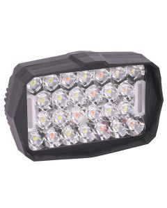Allextreme 30W LED Fog Lamp 9-85V DC Power 3000 Lm High Brightness Bar Lights External Spotlight with Mounting Bracket Universal Fit for All Cars and Bikes (Cool White/Red, Pack of 1)