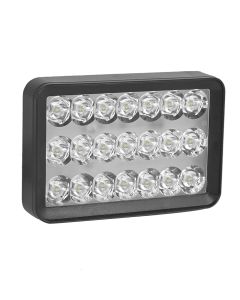 Allextreme 24W LED Fog Lamp 9-85V DC Power 6000 Lm High Brightness Bar Lights External Spotlight with Mounting Bracket Universal Fit for All Cars and Bikes (White, Pack of 1)