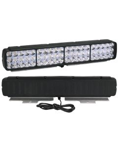 Allextreme 24W 9-85V DC Power 9000 Lm High Brightness LED Fog Lamp Bar Lights External Spotlight with Mounting Bracket Universal Fit for All Cars and Bikes (Warm White/Cool White, Pack of 1)