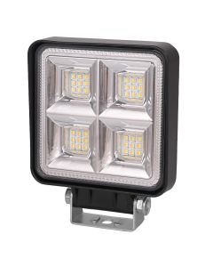 Allextreme 24W 9-85V DC Power 7000 Lm High Brightness LED Fog Lamp Bar Lights External Spotlight with Mounting Bracket Universal Fit for All Cars and Bikes (Warm White/Yellow, Pack of 1)