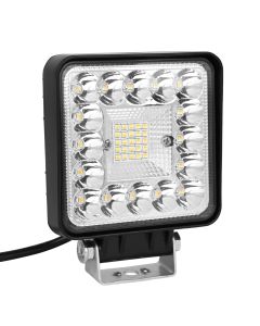 Allextreme Fog Lamp 24W 9-85V DC Power 7000 Lm High Brightness LED Bar Lights with Mounting Bracket Universal Fit for All Cars and Bikes (Warm White/Cool White, Pack of 1)