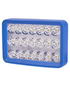 Allextreme 24W 9-85V DC Power 6000 Lm High Brightness LED Fog Lamp Bar Lights External Spotlight with Mounting Bracket Universal Fit for All Cars and Bikes (Warm White/Cool White, Pack of 1)