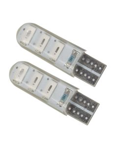 AllExtreme ALXTPL67 Universal T10 LED Parking Light 6 SMD Super Bright Interior Pilot License Plate Dome Indicator Lamp Bulb for Car Bike and Motorcycle (3W, Blue, 2 PCS)