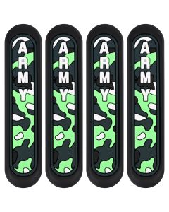 AllExtreme Universal Car Door Guard Trim Anti Scratch Bumper Door-Edge Rubber Paint Protector Sticker Compatible with All Cars & Vehicles (4Pcs, Black/Green)