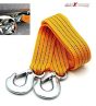 AllExtreme EXCTR1 Car Tow Rope Straps with Hooks-3 Tons 3 Meters (9.84ft) High Strength Cable Cord Heavy Duty Recovery Securing Accessories for Cars Trucks (Color may Vary)