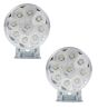 Allextreme EX9SFW2 9 LED Round Fog Light 3 Inches Off Road Driving Lamp for Motorcycle, Car and Bikes (9W, White Light, 2 Pcs)