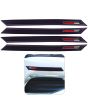 AllExtreme Anti-Collision Patch Front and Rear Universal Bumper Guard Strip Adhesive Anti-Scratch Door Sill Protector Trim for Car Doors Edge (4 Pcs, Black)