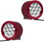 Allextreme EX12FH2 12 LED Fog Light with Attached High Decibel Loud Sound Horn for Motorcycle and Cars (Random Colors, 2 PCS)