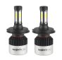 Allextreme EXH4HL2 H4 LED Headlight Bulb 2 Pcs Bright Driving Head Lamp Conversion Kit for SUVs and Cars (36W, 9000LM)