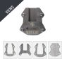 AllExtreme ALL-STD017 Bike Stand Extender Pad CNC Foot Side Kickstand Enlarger Extension Compact Support Plate Compatible with Hero Xpulse