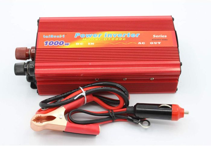 AllExtreme EXCIPA1 Car Inverter 1000W DC to AC Power Adapter SUV Battery Charger DC-AC Converter with USB Port & 3 Pin Plug