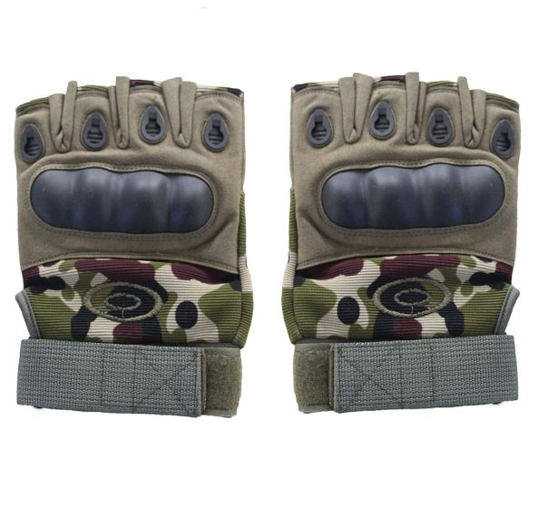 Allextreme EXLGHA1 Multipurpose Unisex Bike Racing Half Finger Gloves Breathable Comfortable Hand Gloves for Gym Biking Sports Cycling and Riding (Large, Army Green)