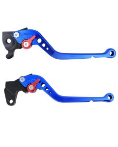 Allextreme EXCLL01B Clutch Brake Lever Heavy Duty 6 Positions Adjustment for Activa (Blue, 2 Pcs)