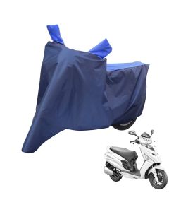 Allextreme S-7009 Universal Full Bike Body Cover Water Resistant Dustproof Rustproof Two Wheeler Body Cover for Indoor Outdoor Protection (Navy Blue & Blue, Small)