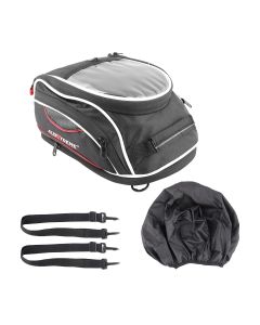 AllExtreme EXFTB20 Magnetic Fuel Tank Bag with Rain Cover Multi-Pocket Storage Compartments Universal Fit Accessory for All Motorcycles Bike (Black)