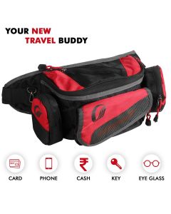 EXWBRB1 Multi Pocket Travel Waist Bag