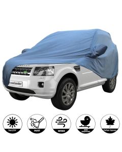 Allextreme LLB5001 Car Body Cover Compatible with Land Rover Free Lander-2 Custom Fit Dustproof UV Heat Resistant Indoor Outdoor Body Protection (Blue with Mirror)