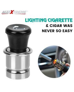 AllExtreme EXCL1FC Car Cigarette Lighter Push Button Eject Electric Cigar Burner Multipurpose Charging Socket Assembly Plug (12V)