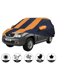 Allextreme HTB5003 Car Body Cover Compatible with Hyundai Terracan Custom Fit Dustproof UV Heat Resistant Indoor Outdoor Body Protection (Navy Blue &...