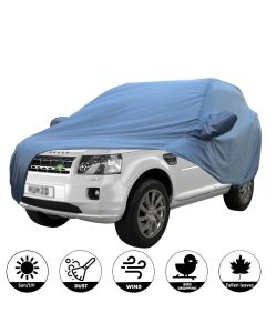 Allextreme LRB5001 Car Body Cover Compatible with Land Rover Custom Fit Dustproof UV Heat Resistant Indoor Outdoor Body Protection (Blue with Mirror)