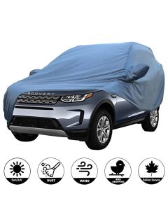 Allextreme LDB5001 Car Body Cover Compatible with Land Rover Discovery Custom Fit Dustproof UV Heat Resistant Indoor Outdoor Body Protection (Blue with Mirror)