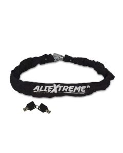 AllExtreme EXBHCL1 Heavy Duty Stainless Steel Helmet Lock Anti-Theft Luggage Secure Chain Lock Device with 2 Keys (Black)