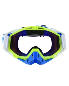 AllExtreme EXSTM1G Snow Ski Goggle Anti-fog Windproof Eyewear for Skiing, Snowboarding and Snowmobile Winter Outdoor Sports Protective Glasses (Green & Blue)