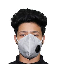AllExtreme P18-N95 5 Layer Face Mask with Nose Pin & Respirator Valve Bacterial Filtration Efficiency(BFE)≥95%, SITRA & DRDO Approved Certified by CE, ISO & GMP (2 Pcs)