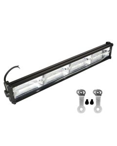 AllExtreme EXW72L1 96 LED Fog Light 18 Inch Flood LED Work Double Row White Light Waterproof Driving Lamp Universal for Car Motorcycle Bike (72W, 1 Pc)