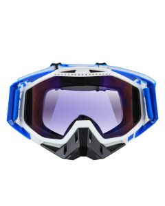 AllExtreme EXSTM1B Snow Ski Goggle Anti-fog Windproof Eyewear for Skiing, Snowboarding and Snowmobile Winter Outdoor Sports Protective Glasses (Blue & Black)