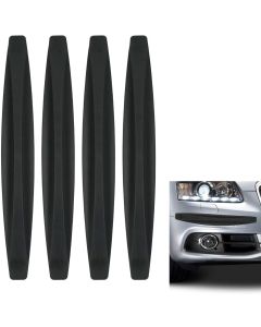 AllExtreme EXCBPB4 Car Bumper Protector Strip Anti-Collision Guard Corner Protective Trim Bar for SUVs (Black, 4 Pcs)