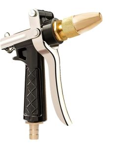 Allextreme High Pressure Water Sprayer Hose Nozzle Heavy Duty, Lawn Garden Spray Front Trigger with Connector (Black) (HBS-003)