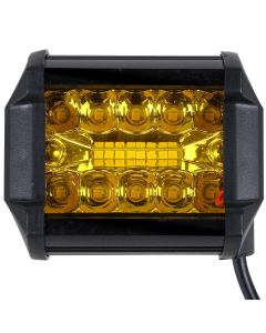 AllExtreme EXLEDRS1 34 LED Fog Light Bar Waterproof 4 Inch CREE Cube Work Light for Bike Cars and Motorcycle, 72W, Yellow Light (PACK-1)