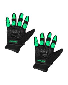 Allextreme Probiker Protective Full Finger Gloves Anti-Skid Surface Breathable Bike Riding Glove for Motorcycle Cycling Climbing Mountaineering Hiking (M, Green)