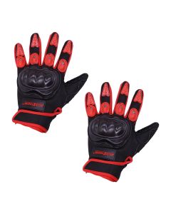 Allextreme Probiker Protective Full Finger Gloves Anti-Skid Surface Breathable Bike Riding Glove for Motorcycle Cycling Climbing Mountaineering Hiking (L, Red)