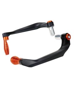 AllExtreme EXUL2OR Universal 7/8" CNC Protector Handlebar Brake Clutch Lever Protection Guard for Motorcycle & Bikes (Orange)