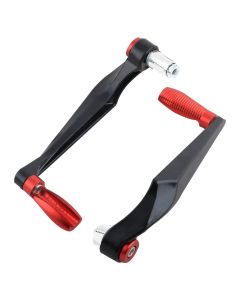 AllExtreme EXUL2RD Universal 7/8" CNC Protector Handlebar Brake Clutch Lever Protection Guard for Motorcycle & Bikes (Red)
