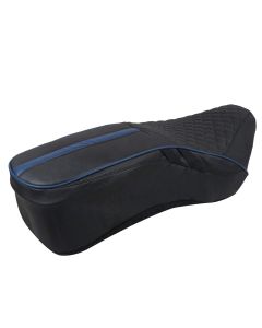 AllExtreme EXCSCEB PU Leather Motorcycle Bike Seat Cushion Cover Anti Skid Seat Cover for Standard and Electra 350cc and 500cc (Blue)