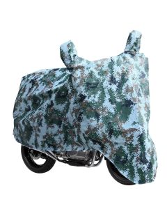 AllExtreme EXBGAC2 Universal Full Bike Body Cover Water & Dust Resistant for Two Wheeler Custom Fit UV Heat Protection Compatible with Pulsar Upto 180cc (Army Green, 1Pc)