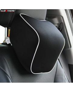 AllExtreme EXMFTC1 Memory Foam Car Seat Neck Pillow Headrest Travel Cushion for Cervical Support & Sleeping 