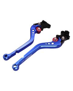Allextreme AX-LEV58 Clutch Brake Lever Heavy Duty 6 Positions Adjustment for Honda Dio (2 Pcs, Blue)