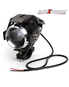 AllExtreme EXU5FW2 U5 CREE LED Driving Fog Light Fog in Aluminum Body with Mounting Brackets for All Motorcycles, ATV and Bikes and Cars (10W, White Light, 2 PCS)