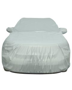 Allextreme TT7003 Car Body Cover Compatible with Tata Tiago Custom Fit Dustproof UV Heat Resistant Indoor Outdoor Body Protection (Silver with Mirror)