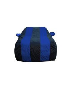 Allextreme MPY5002 Car Body Cover Compatible with Mitsubishi Pajero old Custom Fit Dustproof UV Heat Resistant Indoor Outdoor Body Protection (Navy Blue & Blue with Mirror)